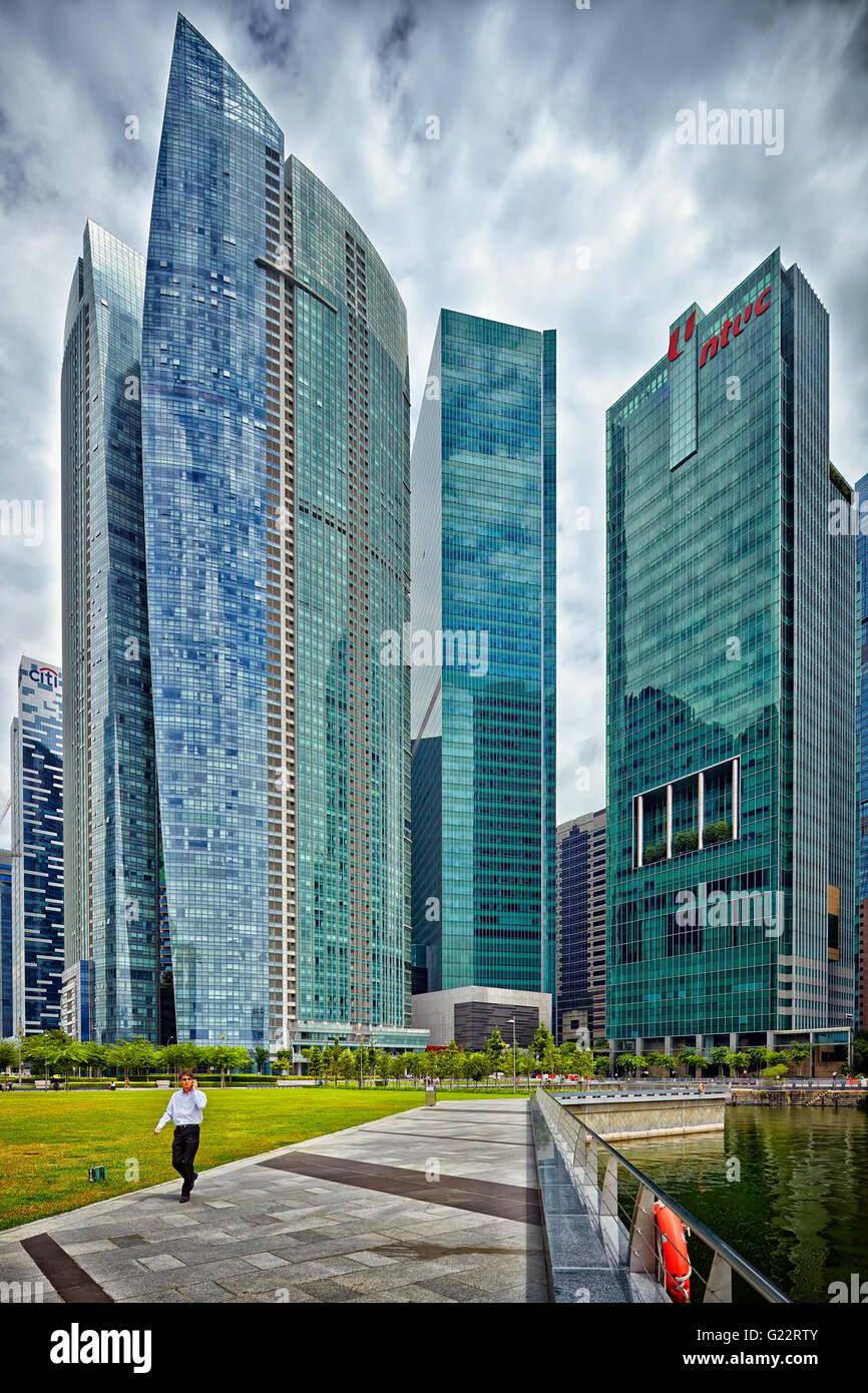 La voile @ Marina Bay à Singapour le 7 juillet 2012. Banque D'Images