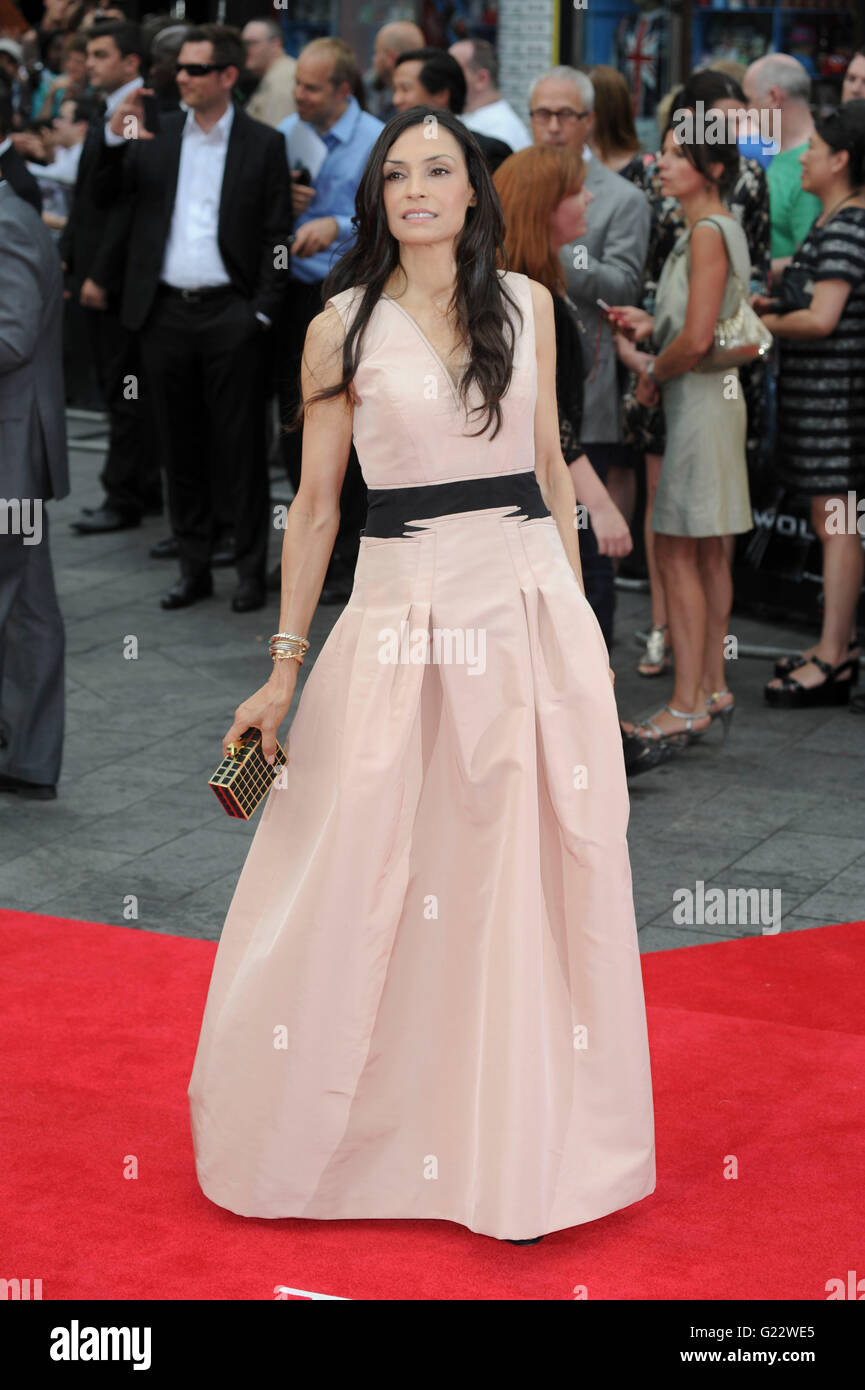 Famke Janssen premier ministre britannique du film 'Le Patton' à l'Empire Leicester Square, Londres, Angleterre Banque D'Images