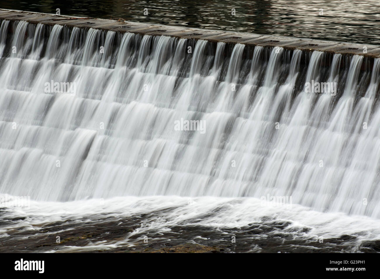 Barrage de Monroe Street, parc Riverfront, Spokane, Washington Banque D'Images