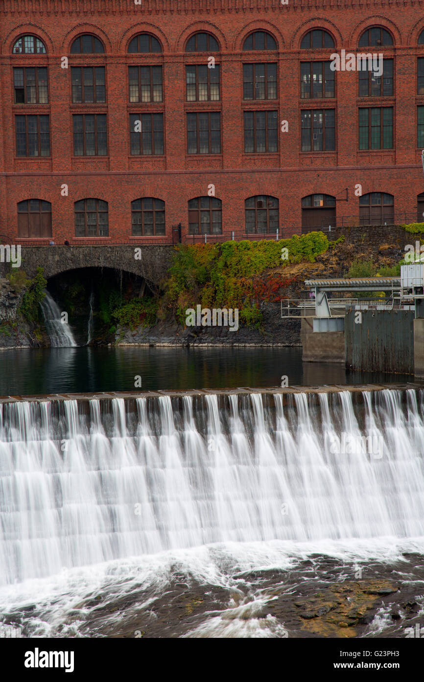 Barrage de Monroe Street, parc Riverfront, Spokane, Washington Banque D'Images