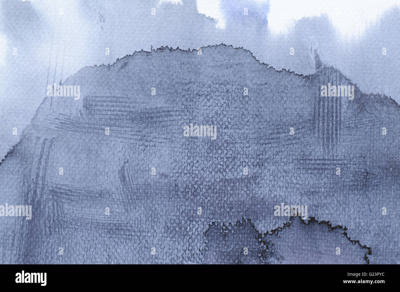 Texture de fond noir peint à l'aquarelle Banque D'Images