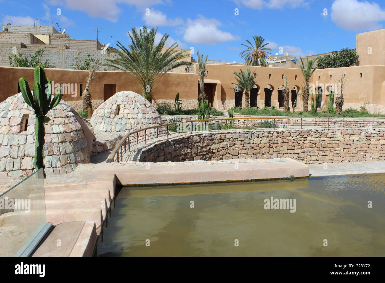 Blue Spring dans la médina de Tiznit (sud du Maroc) Banque D'Images