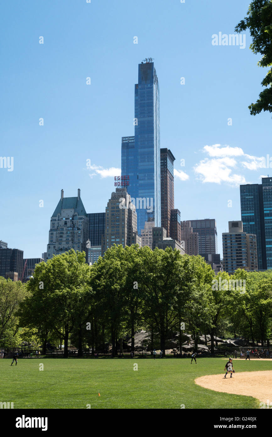 Un haut bâtiment57, 57th Street, New York, USA Banque D'Images