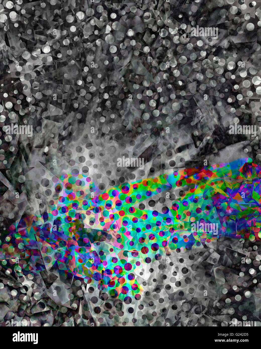 L'ART NUMÉRIQUE : fondu au Greay Banque D'Images