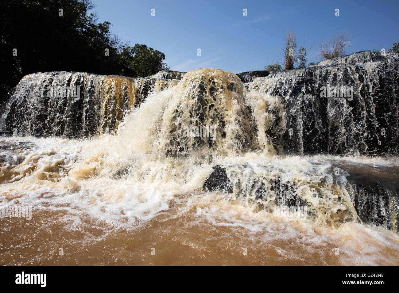 Karfiguela falls à Banfora, région des Cascades , Burkina Faso Banque D'Images