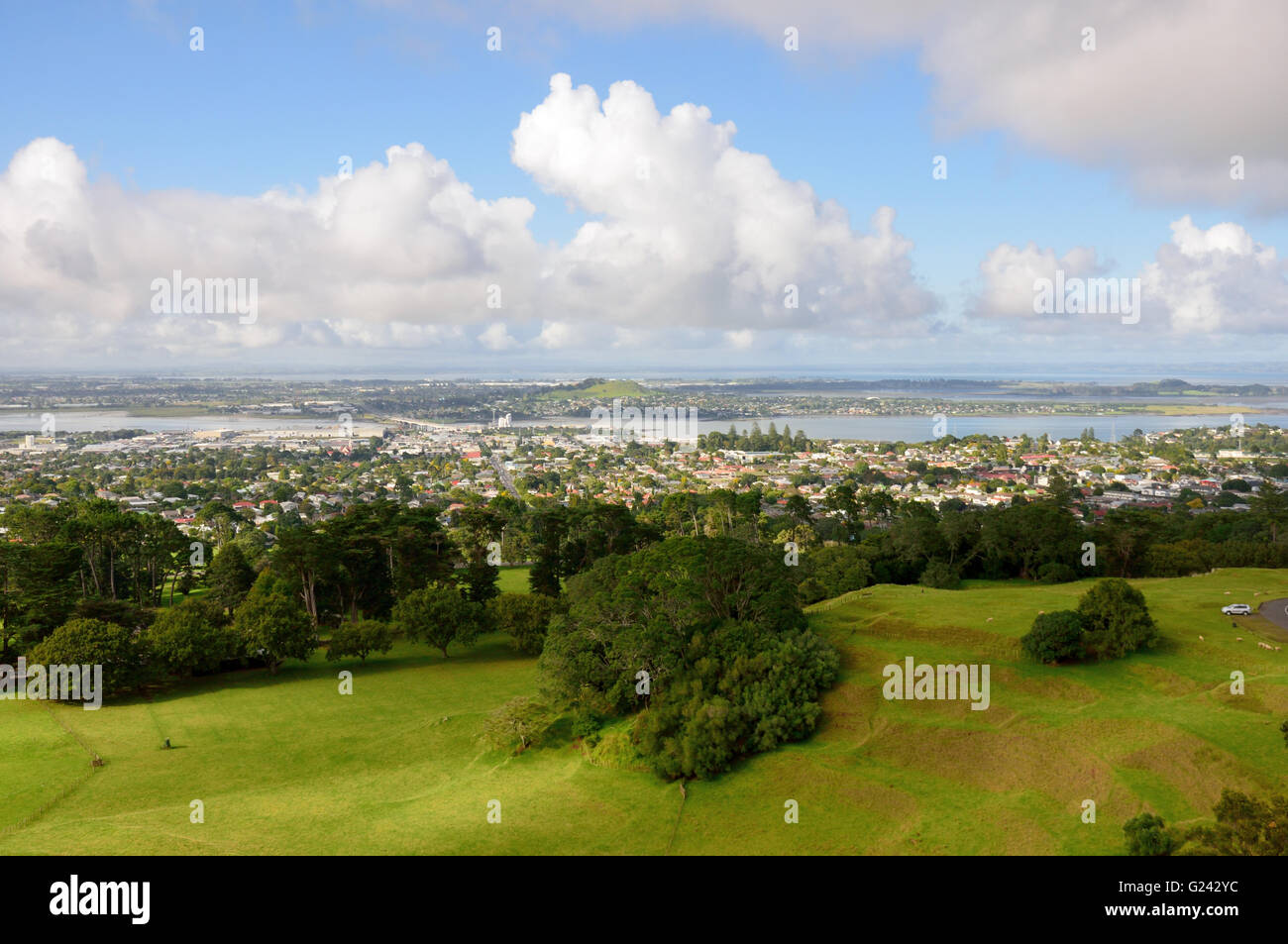 La ville de Mount Eden Auckland Banque D'Images