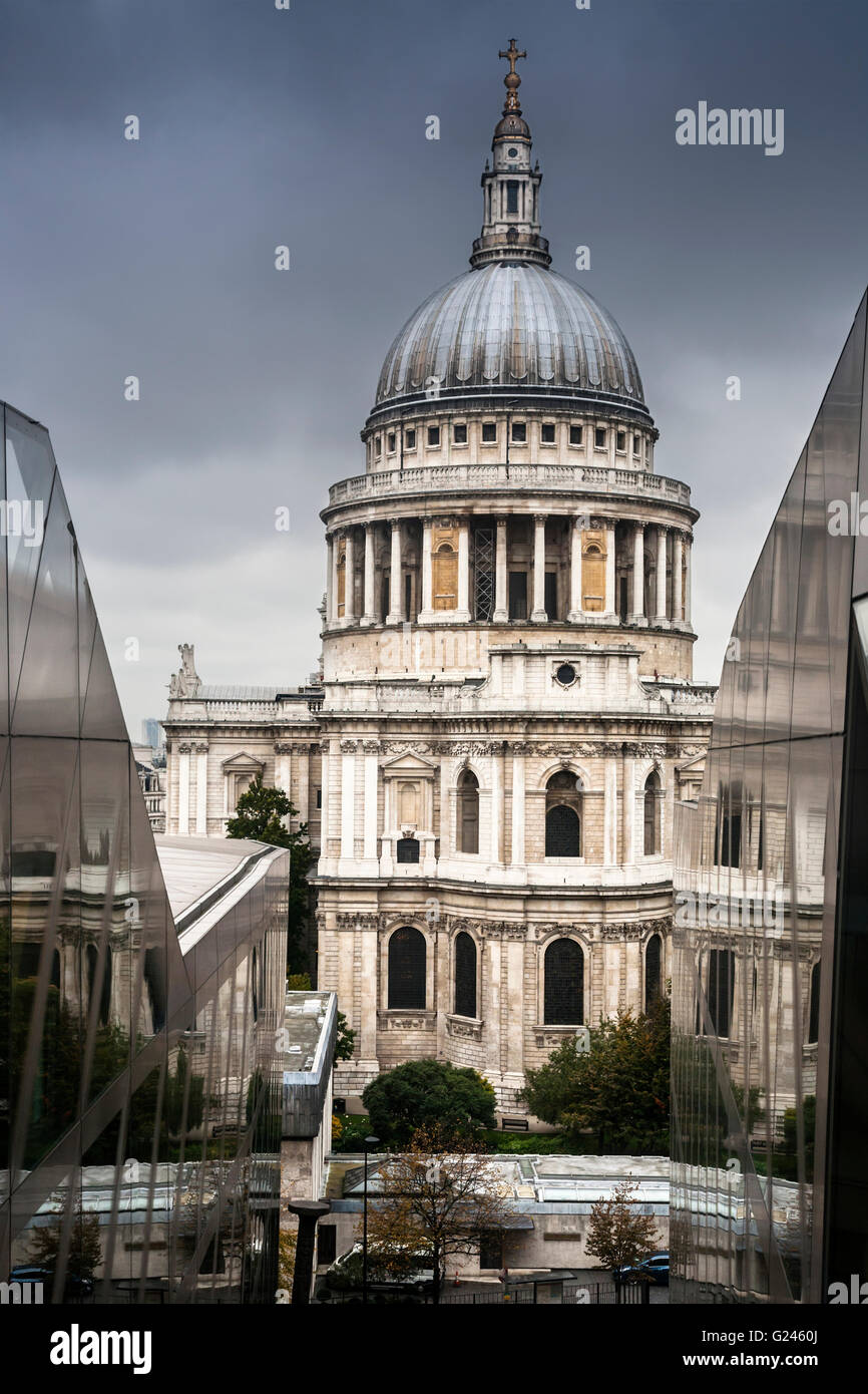 Saint Pauls Cathedral, ville de Londres, en Angleterre. Banque D'Images