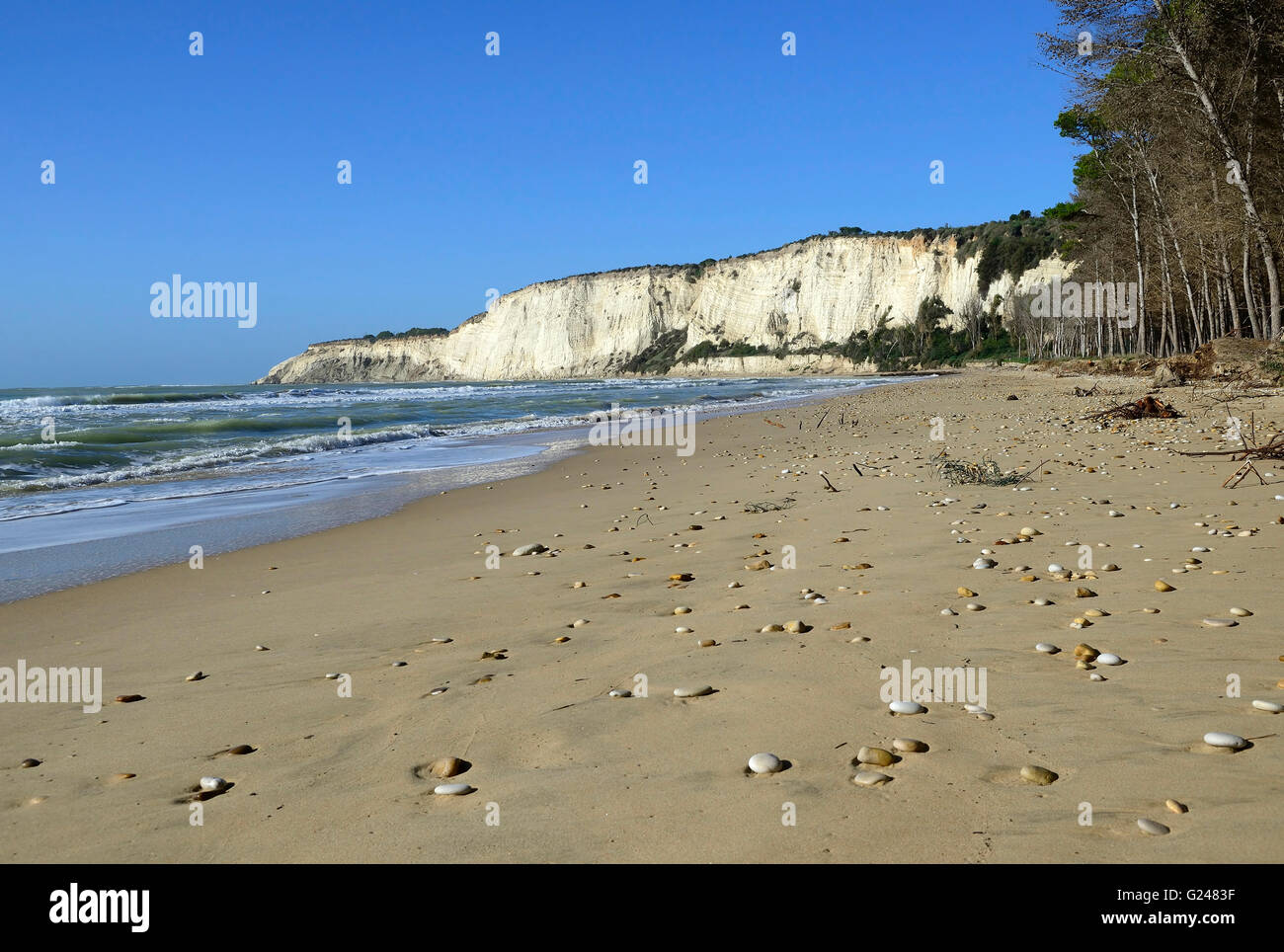 D'Eraclea Minoa, plage, côte sud, île de Sicile, Sicile, Italie, Méditerranée, Europe Banque D'Images