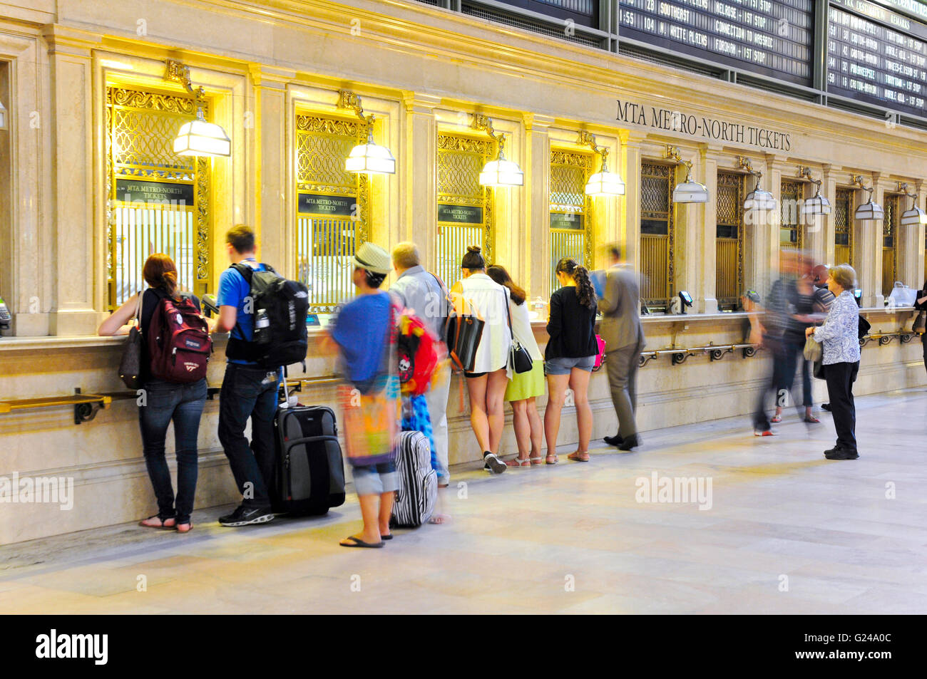 Grand Hall de Grand Central Terminal, Metro North billeterie, Manhattan, New York City, USA Banque D'Images