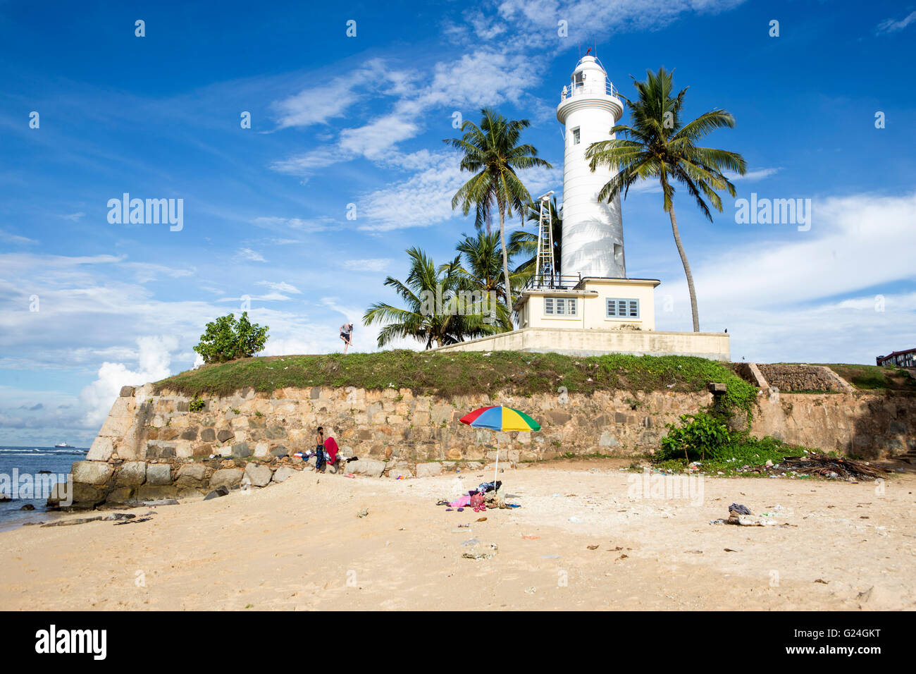 , Galle Sri Lanka . Galle Fort. Galle Fort lighthouse Banque D'Images
