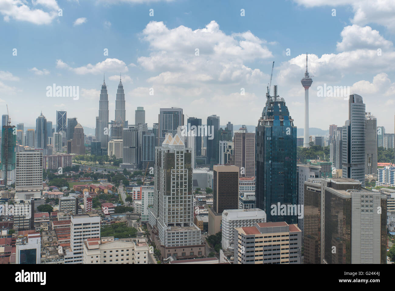Le centre-ville de Kuala Lumpur en Malaisie Banque D'Images