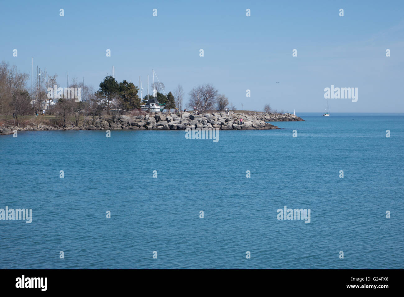 Le lac Ontario Scarborough Bluffs Banque D'Images