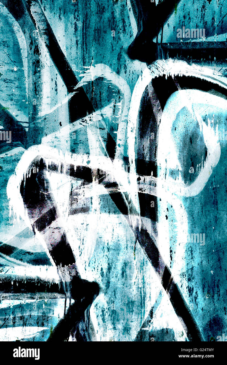 Close up abstract grunge background graffiti Banque D'Images