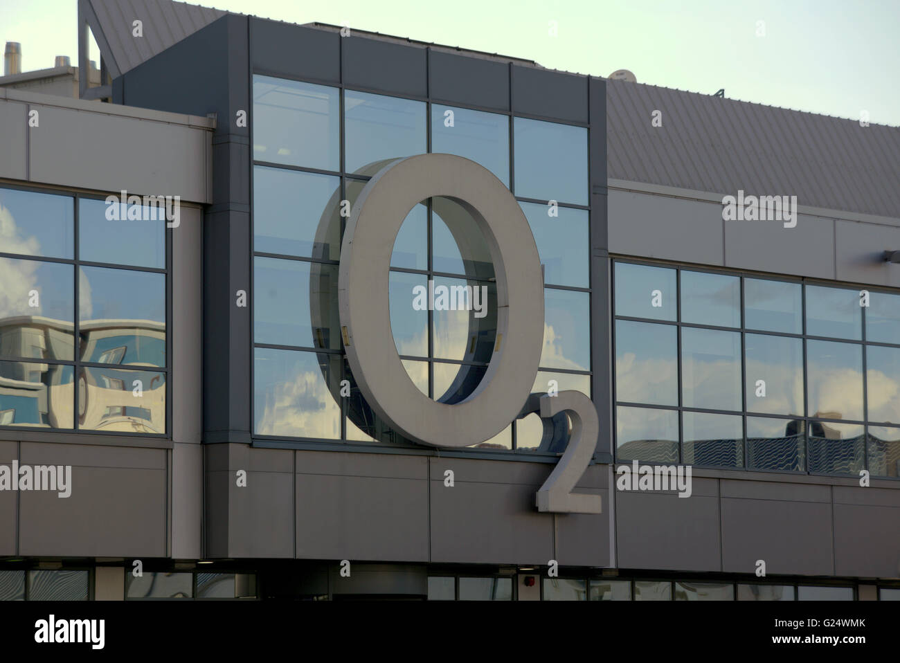 O2 office, Skypark building Finnieston Glasgow, Écosse, Royaume-Uni. Banque D'Images
