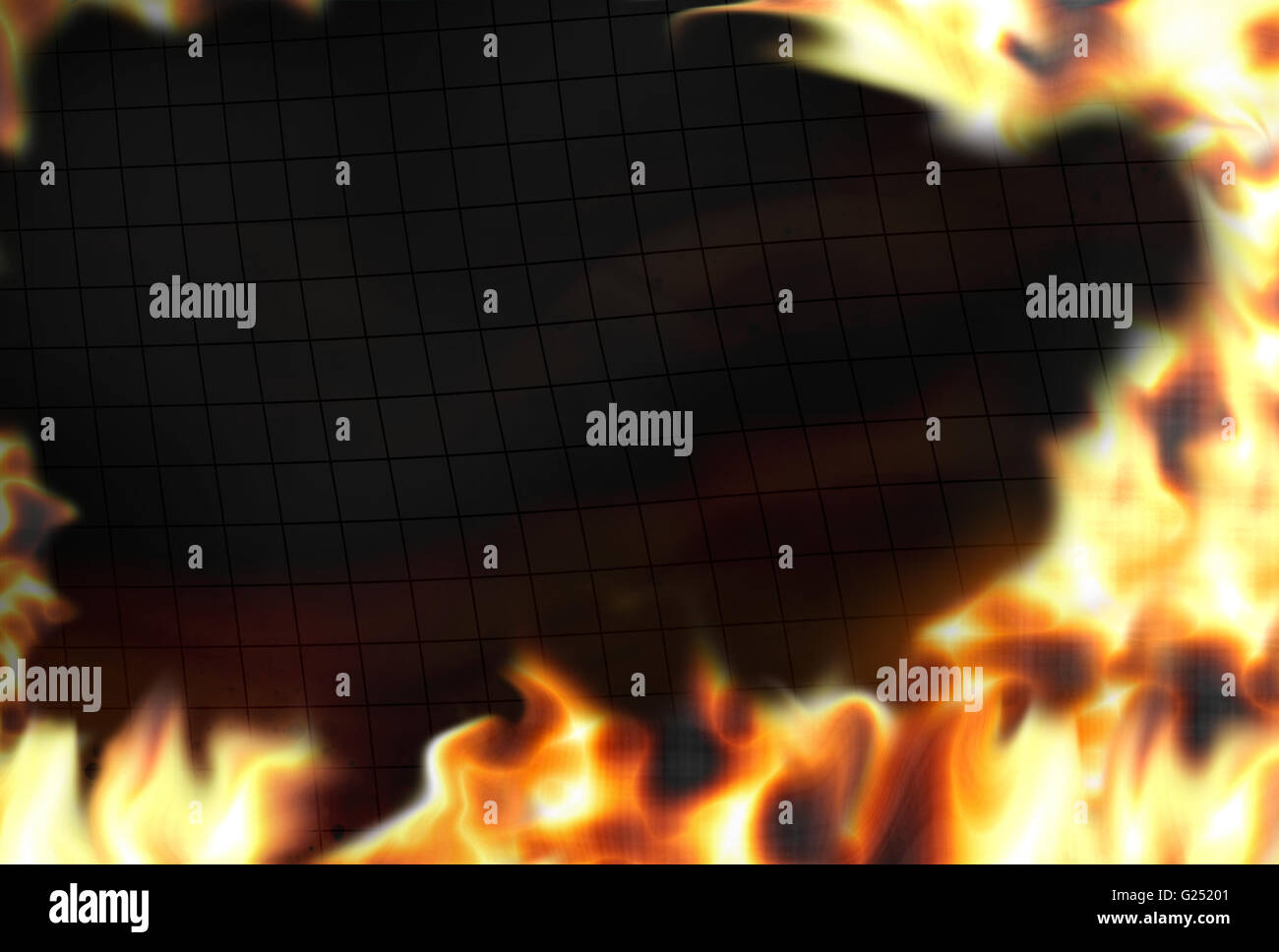 Fire Flames Background Banque D'Images