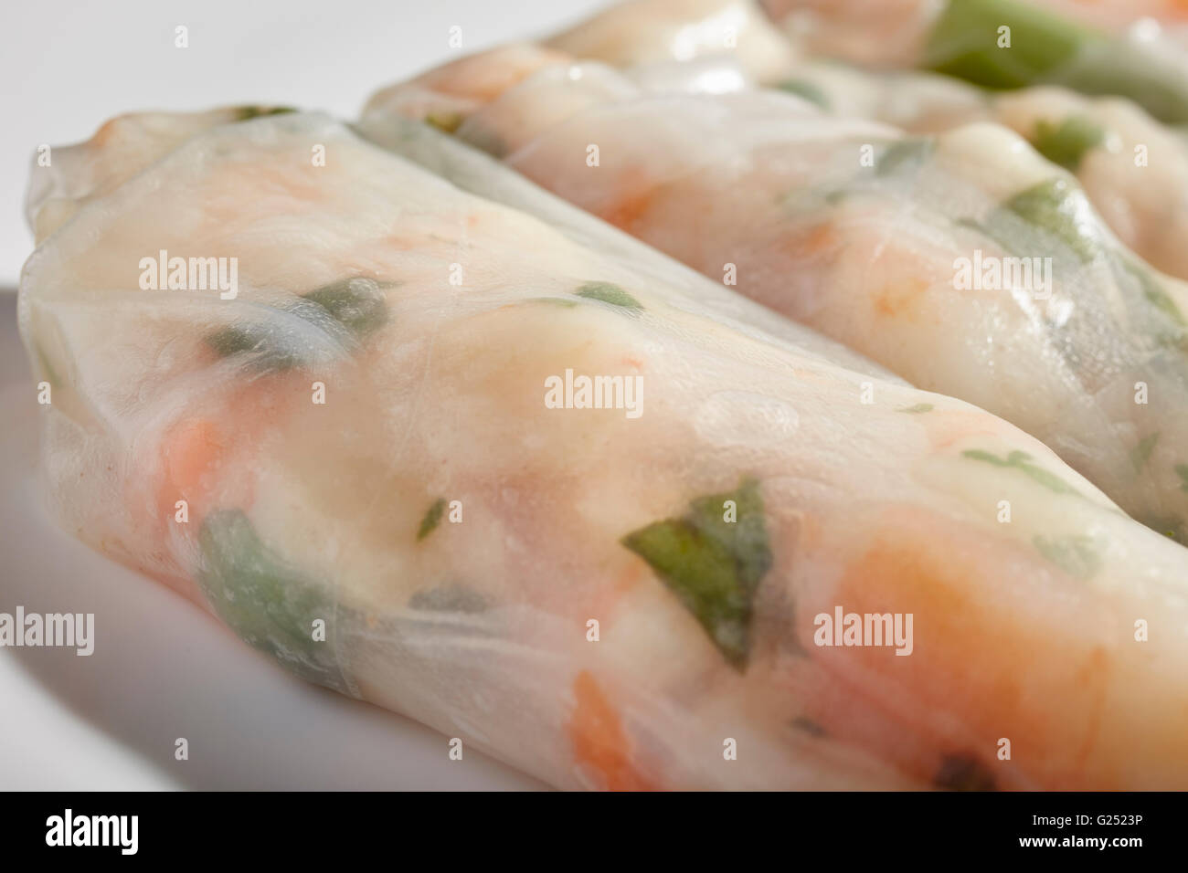 Rouleaux de printemps Vietnamiens fait maison Banque D'Images