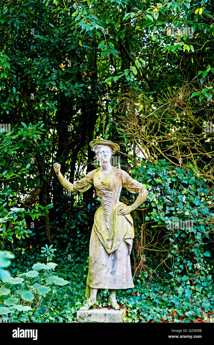 Jardin à Monk's House, la maison de Virginia et Leonard Woolf à Rodmell, Sussex, Garten von Monk's House Banque D'Images