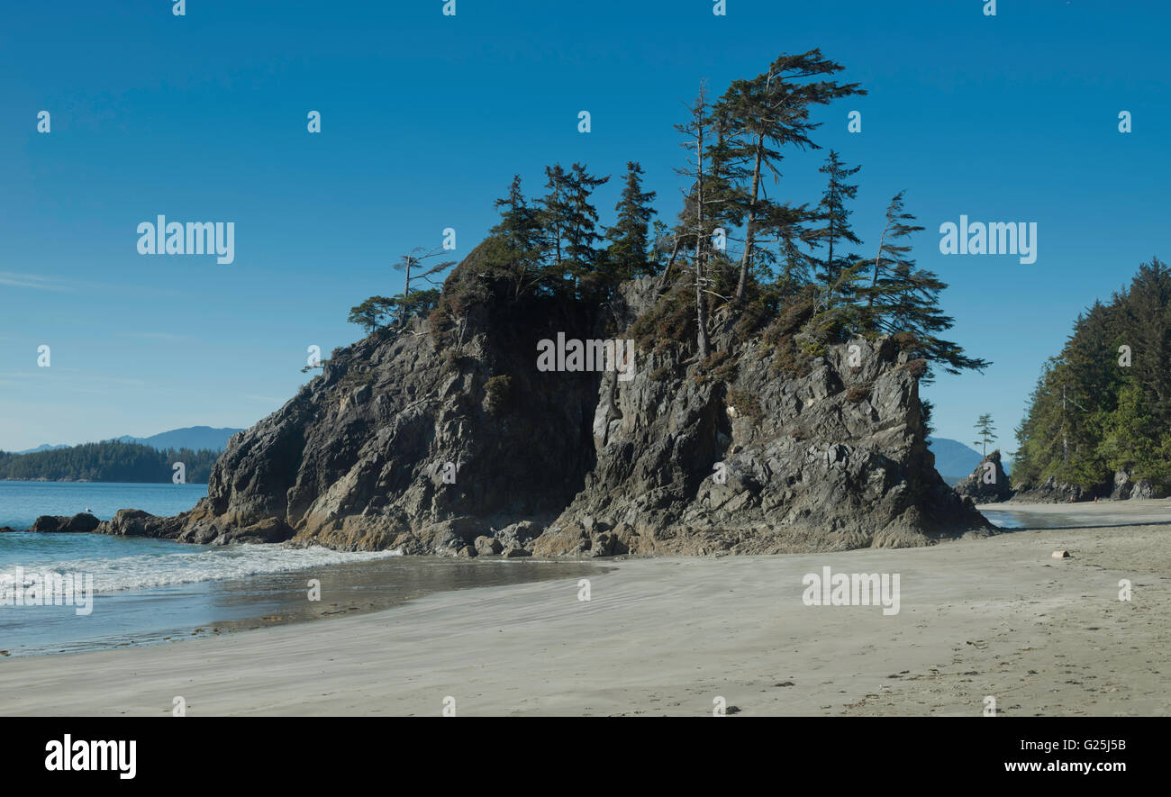 Journée ensoleillée dans la région de Brady's beach 1,AV. Banque D'Images