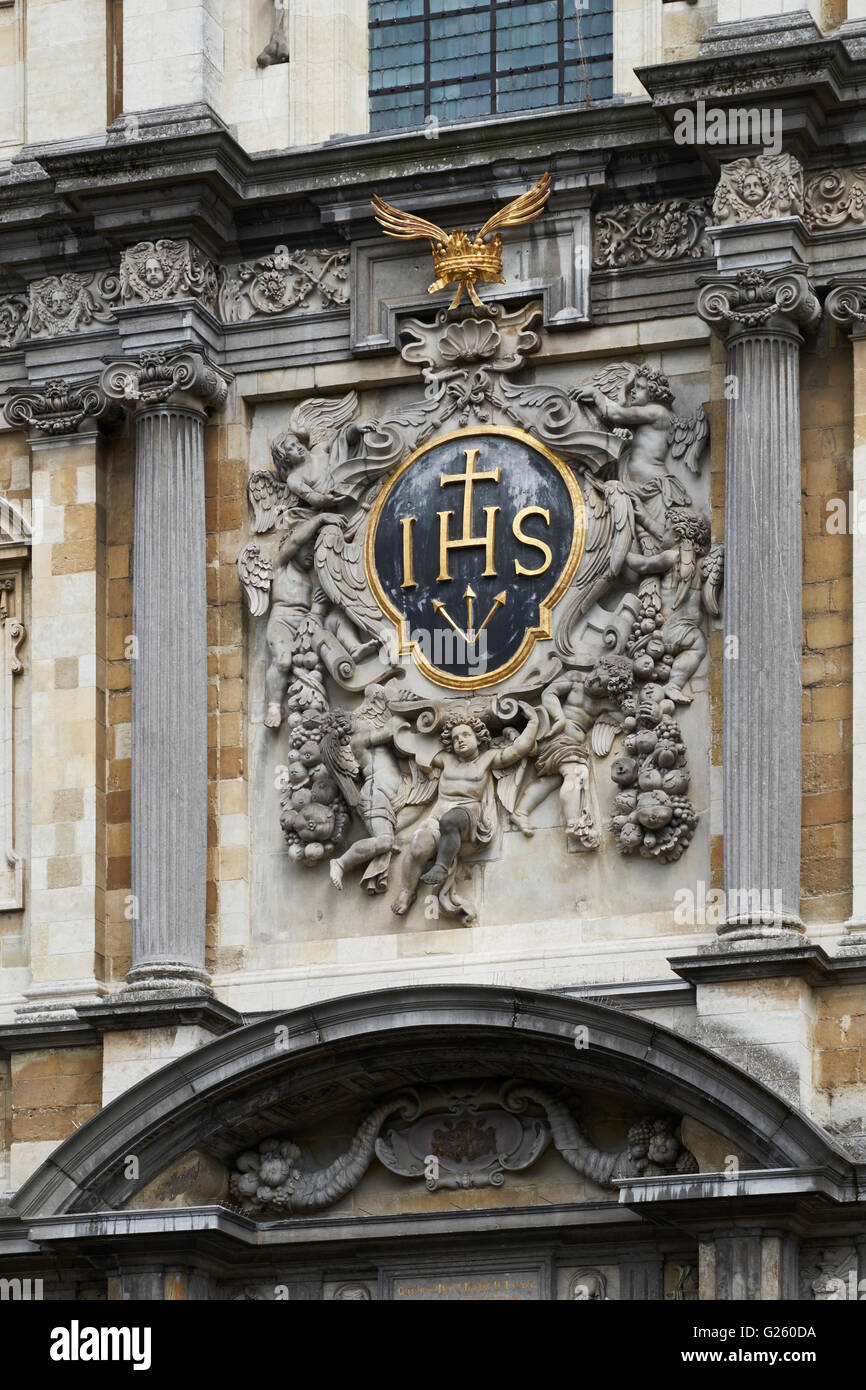 La protection des jésuites d'Anvers, église de San Charles Borromée Banque D'Images