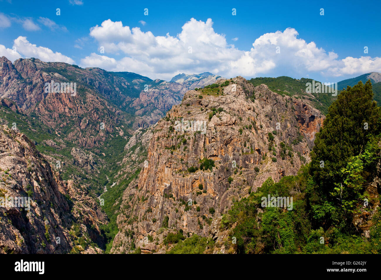 Spelunca canyon, Corse, France Banque D'Images