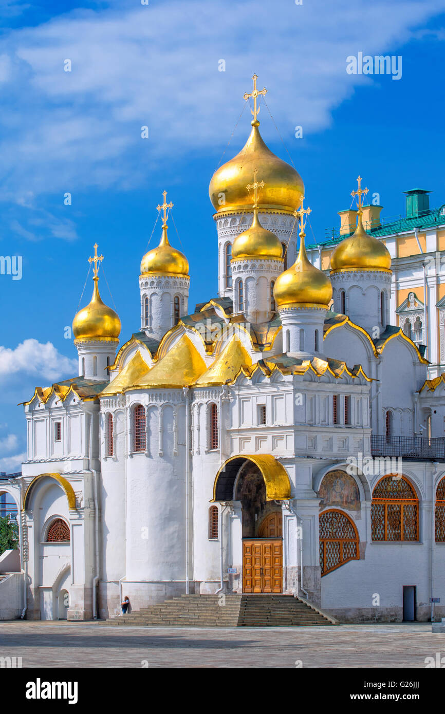 La Cathédrale de l'annonciation à l'intérieur du Kremlin, Moscou Banque D'Images