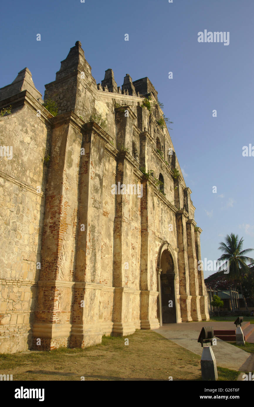 Église de Paoay, près de Laoag, dans le nord de Luzon, Philippines Banque D'Images