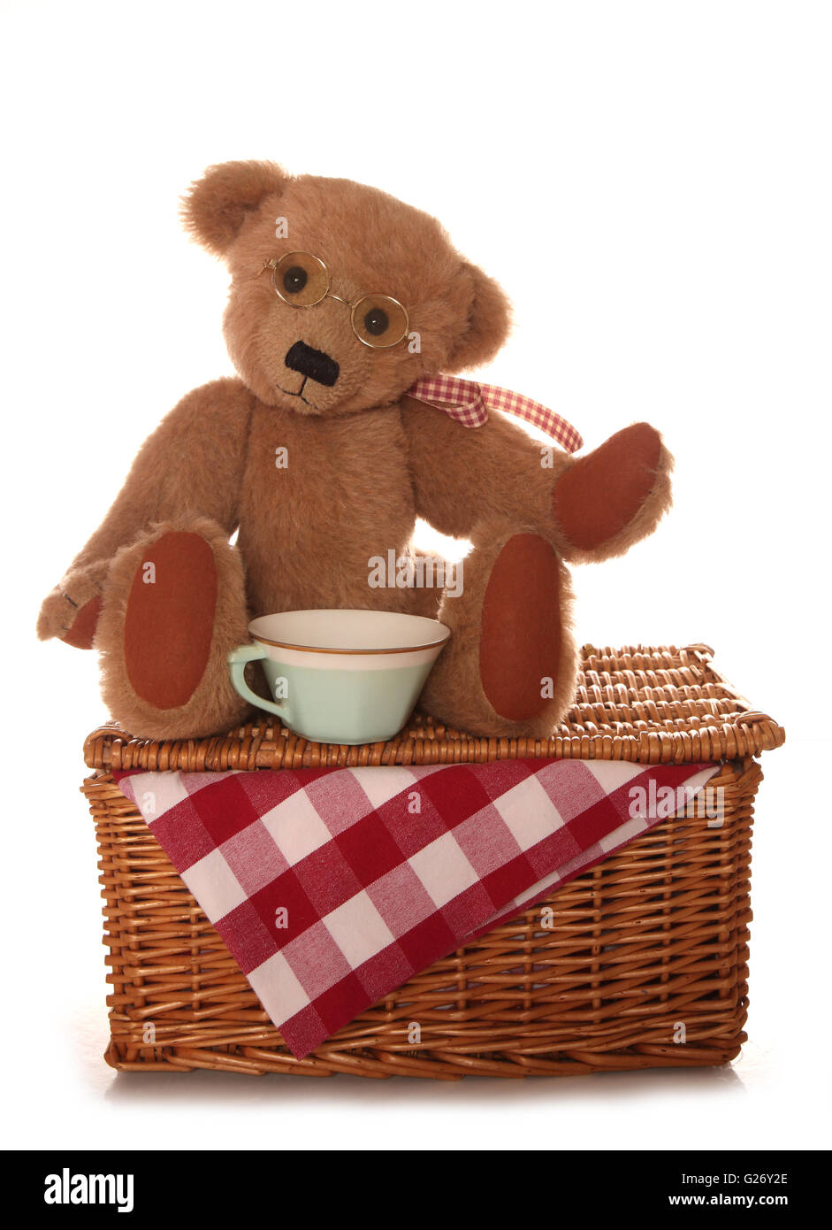 Teddy Bear Picnic tea party dentelle Banque D'Images
