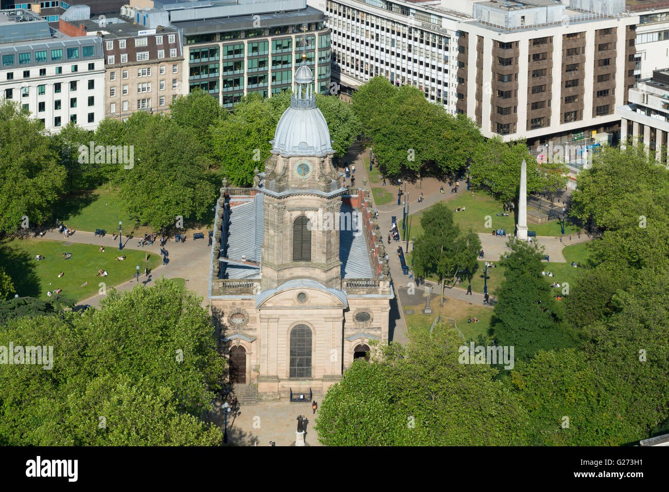 ST. PHILLIPS CATHEDRAL, BIRMINGHAM, WEST MIDLANDS, ANGLETERRE. Banque D'Images