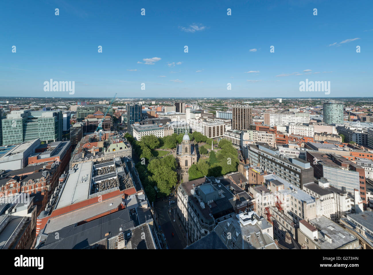 ST. PHILLIPS CATHEDRAL, BIRMINGHAM, WEST MIDLANDS, ANGLETERRE. Banque D'Images