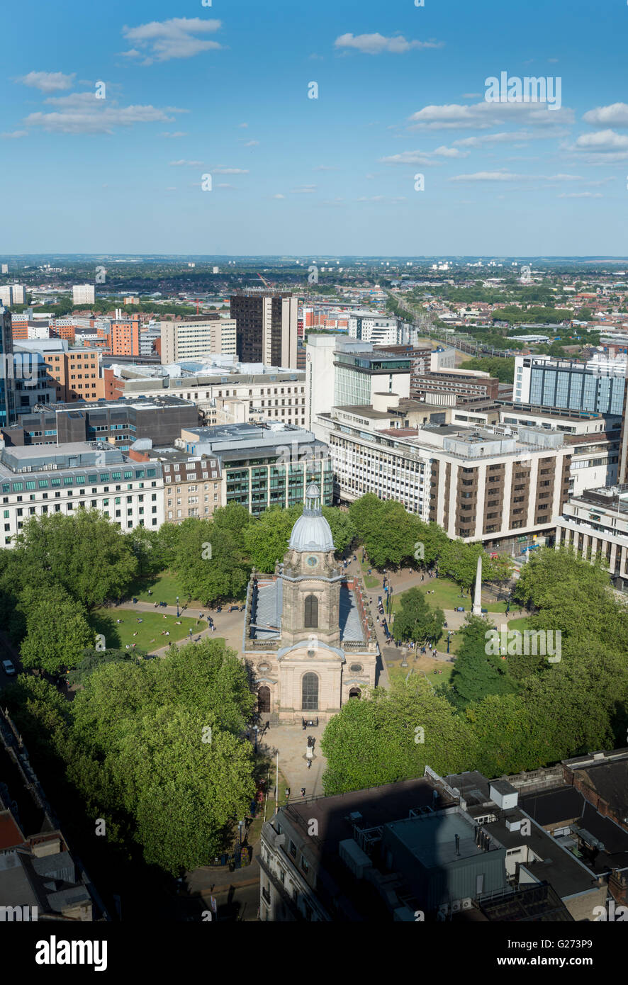 ST. PHILLIPS CATHEDRAL, BIRMINGHAM, WEST MIDLANDS, ANGLETERRE. Banque D'Images