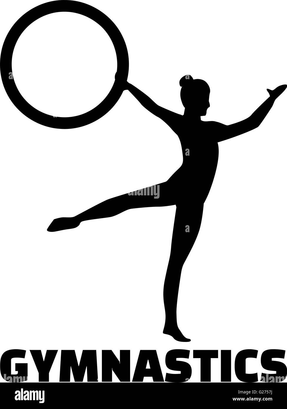 Gymnastique Artistique Femme Banque Dimages Vectorielles Alamy 