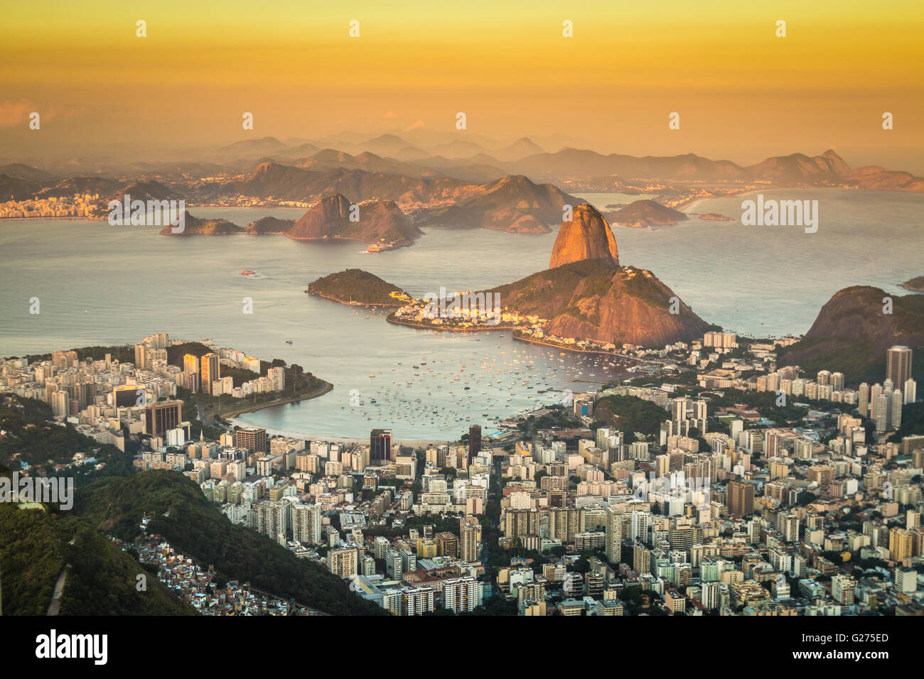 Vue panoramique de Rio de Janeiro Banque D'Images