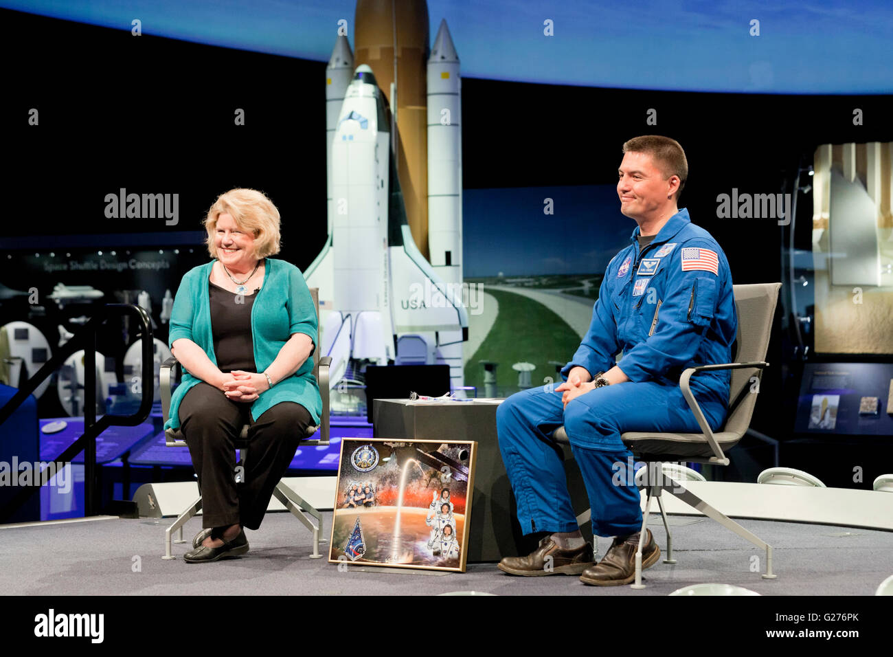 Kjell Lindgren astronaute lors de National Air and Space Museum - Washington, DC USA Banque D'Images