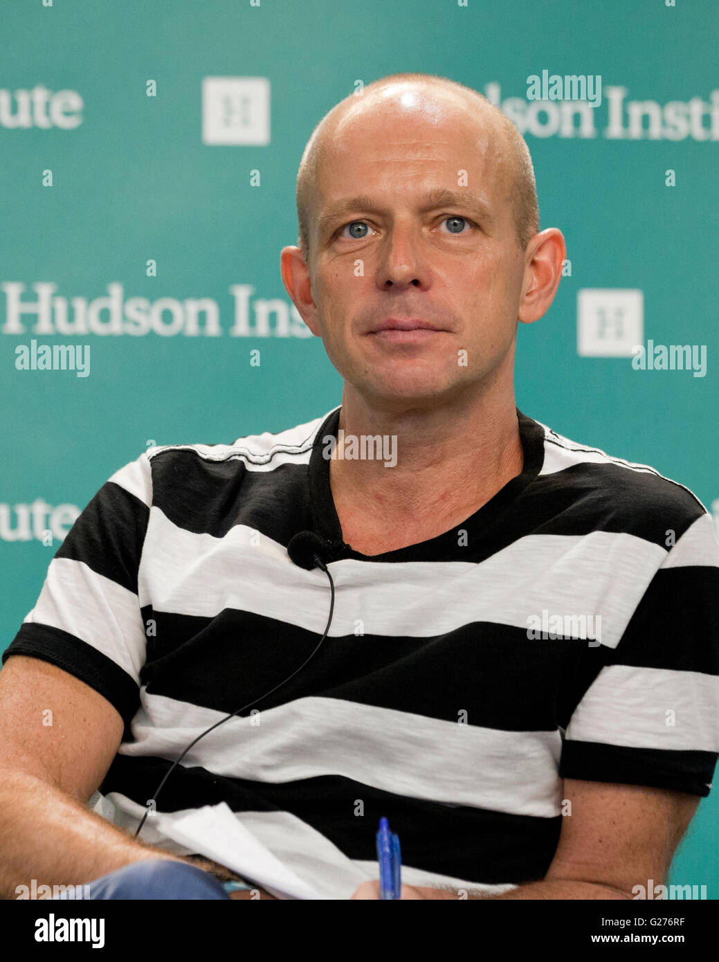 29 avril 2016 - Steve Hilton, auteur, PDG de Crowdpac, et ancien conseiller politique du premier ministre David Cameron Banque D'Images