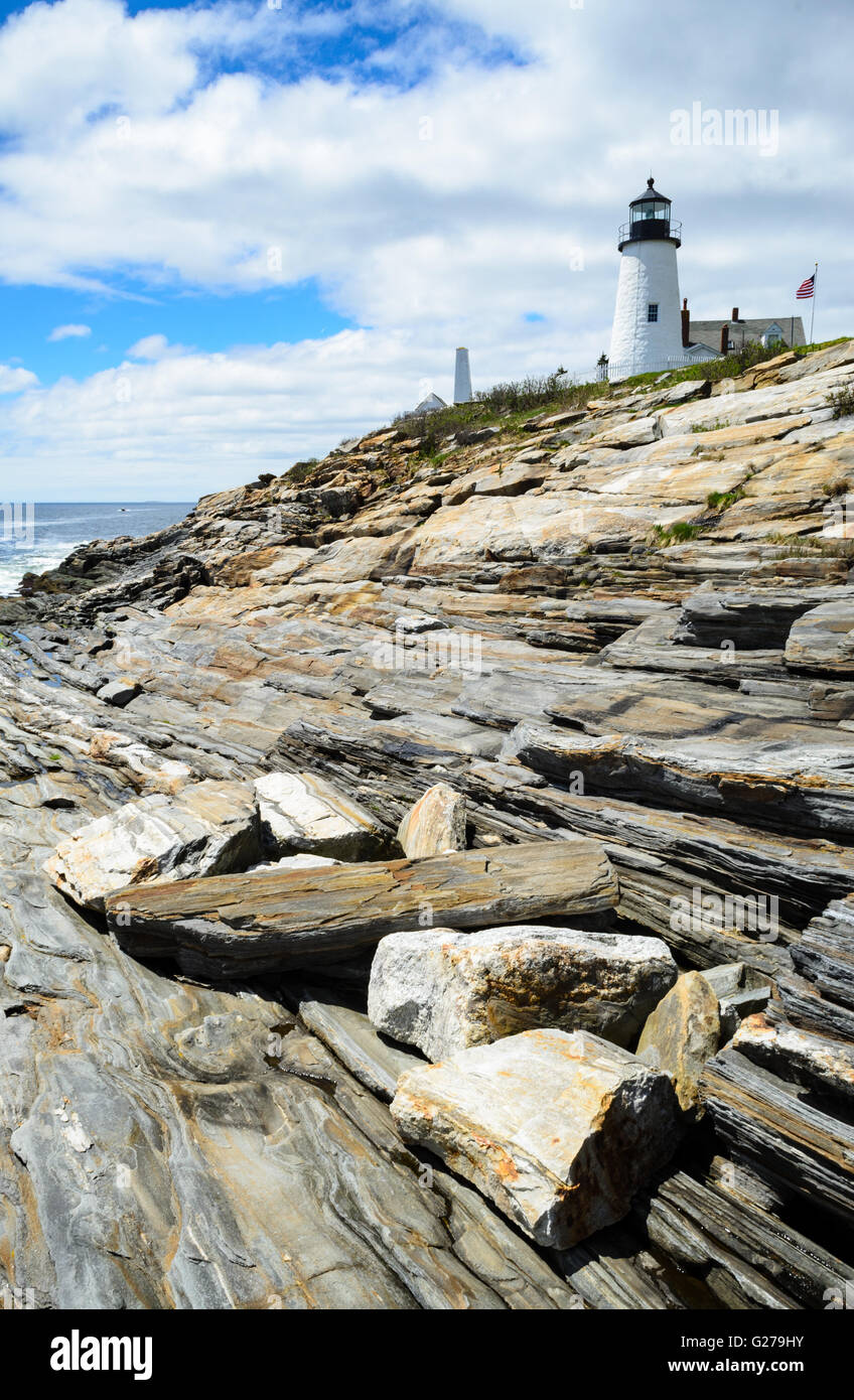 Pemaquid Point Lighthouse Banque D'Images