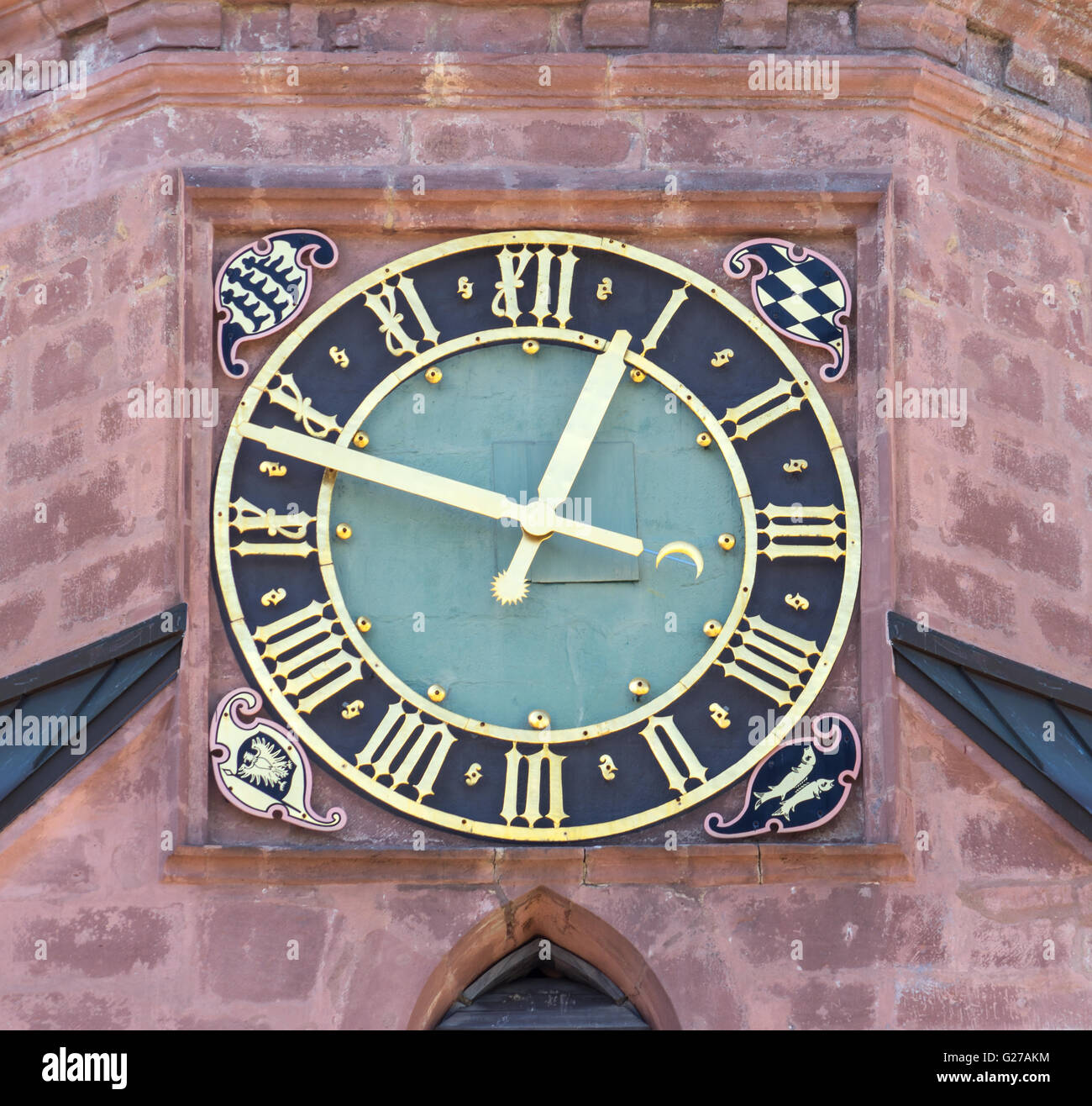 Horloge de l’église Banque D'Images