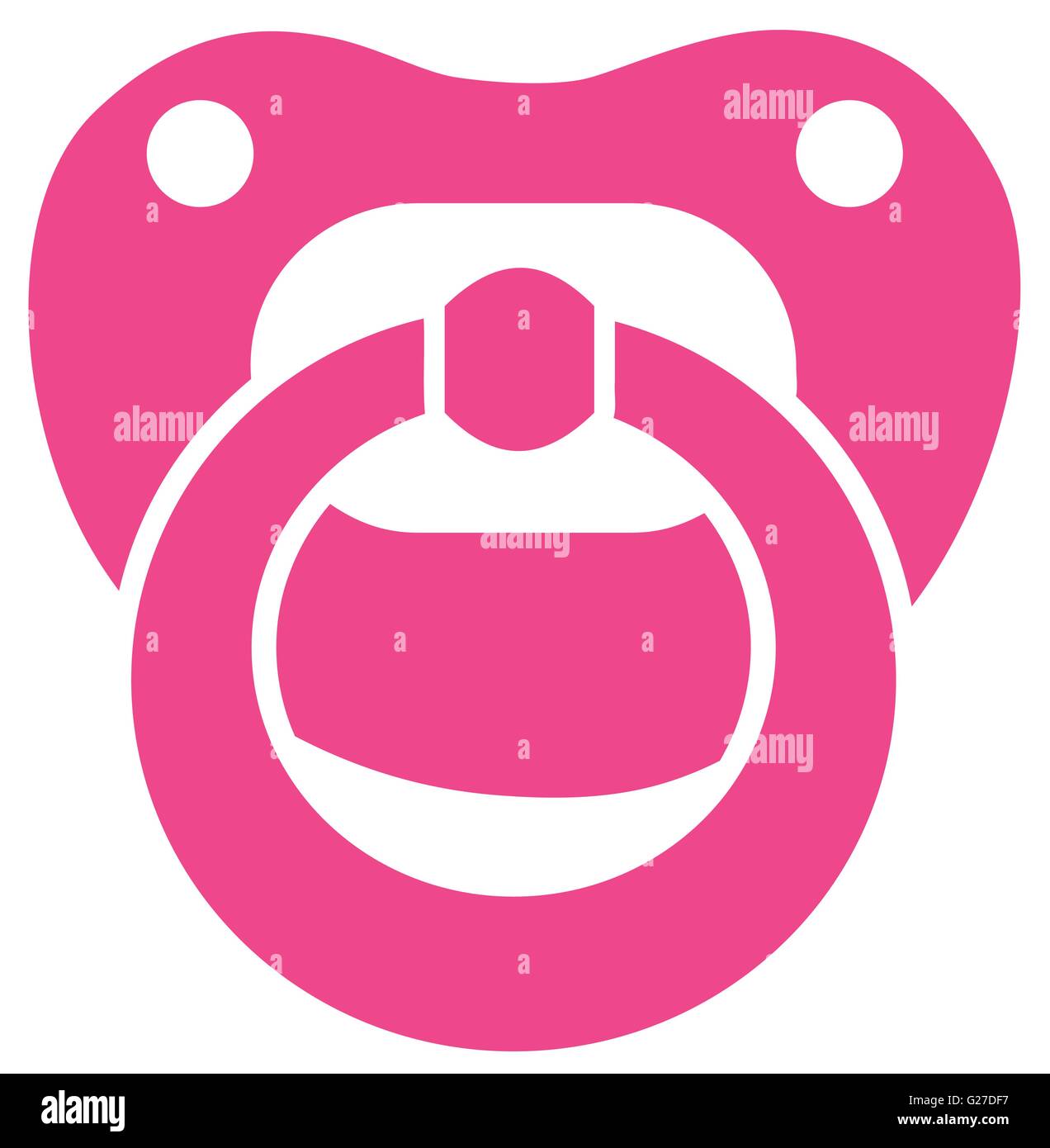 Sucette Bebe Fille Rose Image Vectorielle Stock Alamy
