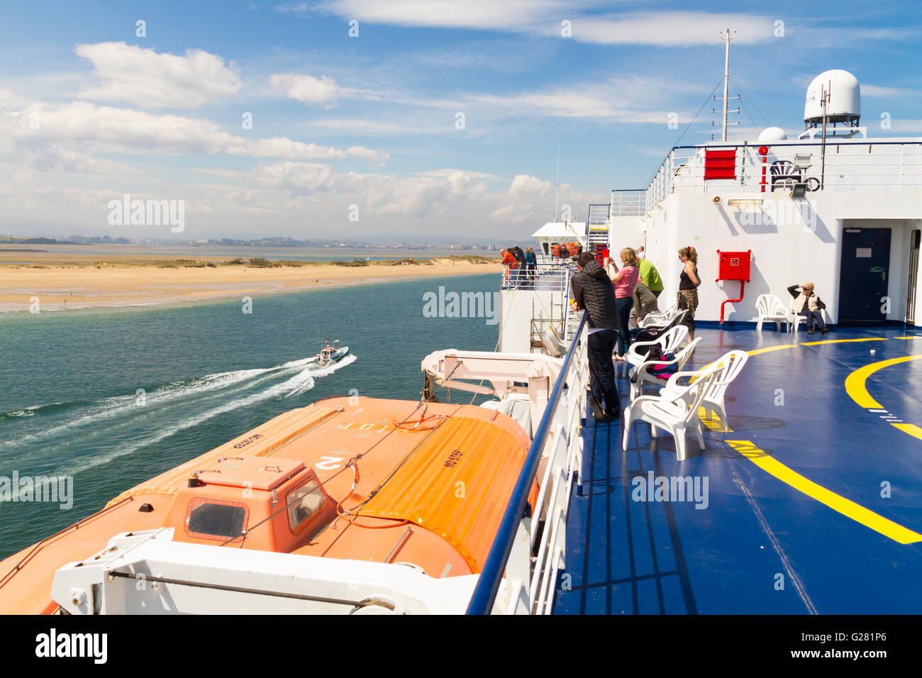 Le Ferry Bretagne Etretat arrivant à Santander Espagne Banque D'Images