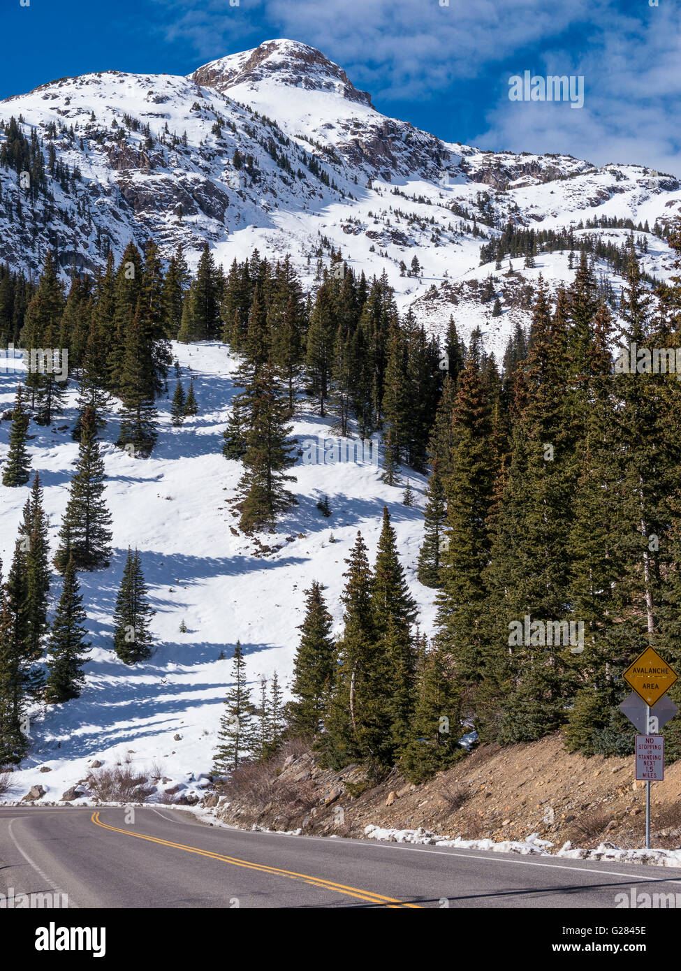 San Juan Skyway, 550 millions de dollars US, l'autoroute, au Colorado. Banque D'Images