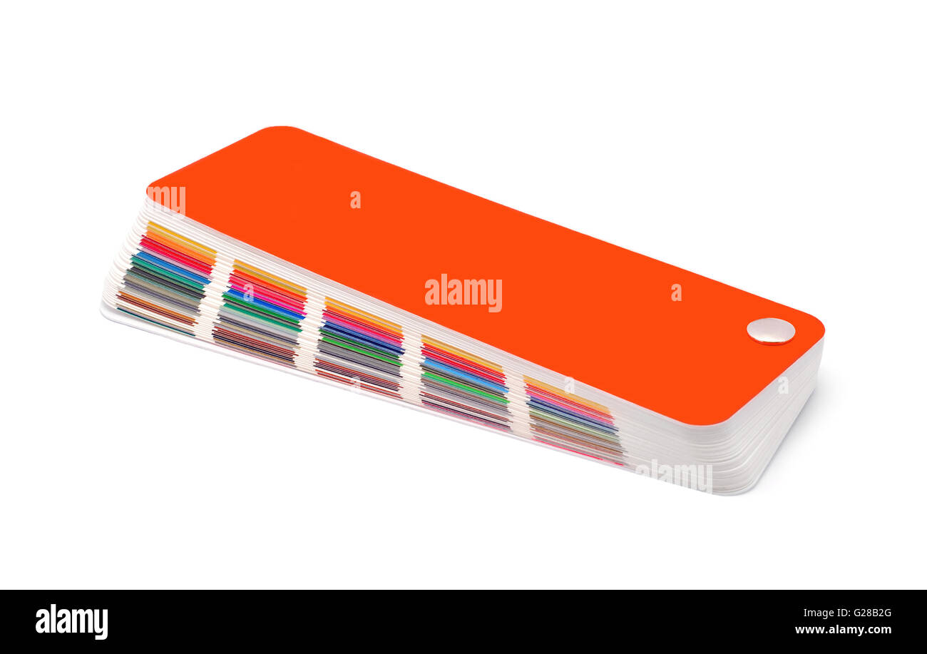 Palette de couleur de l'échantillon de carte isolée Banque D'Images