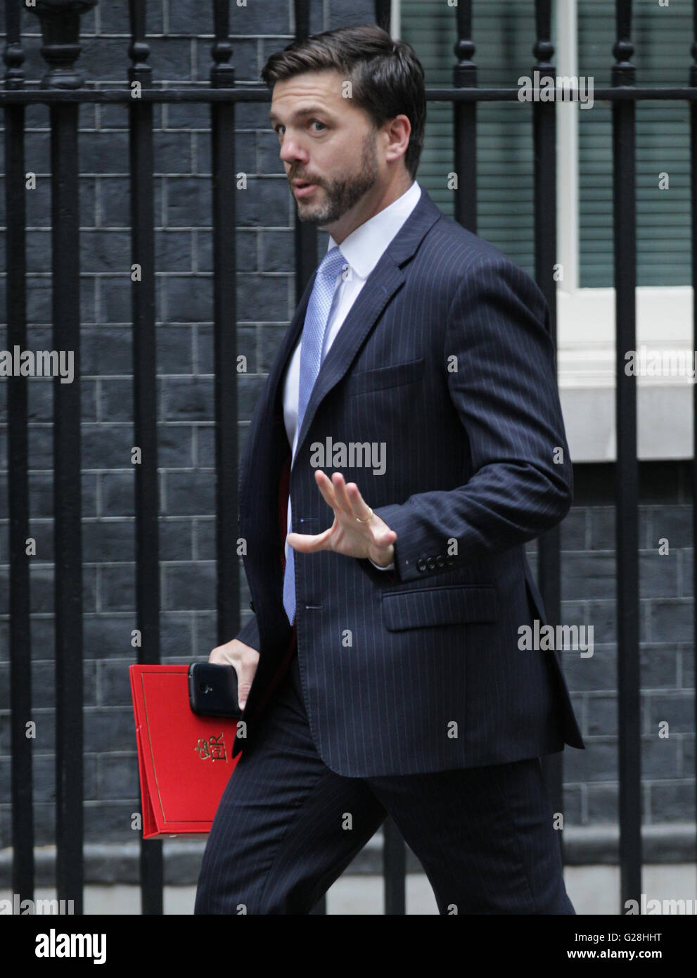 Londres, Royaume-Uni, le 15 Sep 2015 : Stephen Crabb MP, Secrétaire d'État pour le pays de Galles, vu assister à la réunion du cabinet, à Downing Street, Londres Banque D'Images