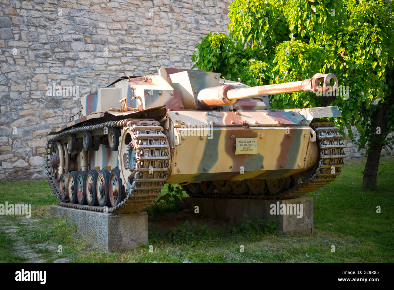 Sd. Kfz. 142 StuG III au Musée militaire de Belgrade, Serbie Banque D'Images