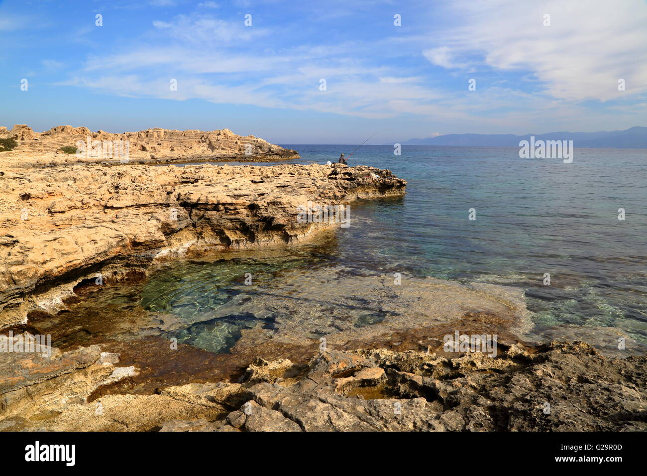 La côte sauvage de l'Akamas, Chypre Banque D'Images