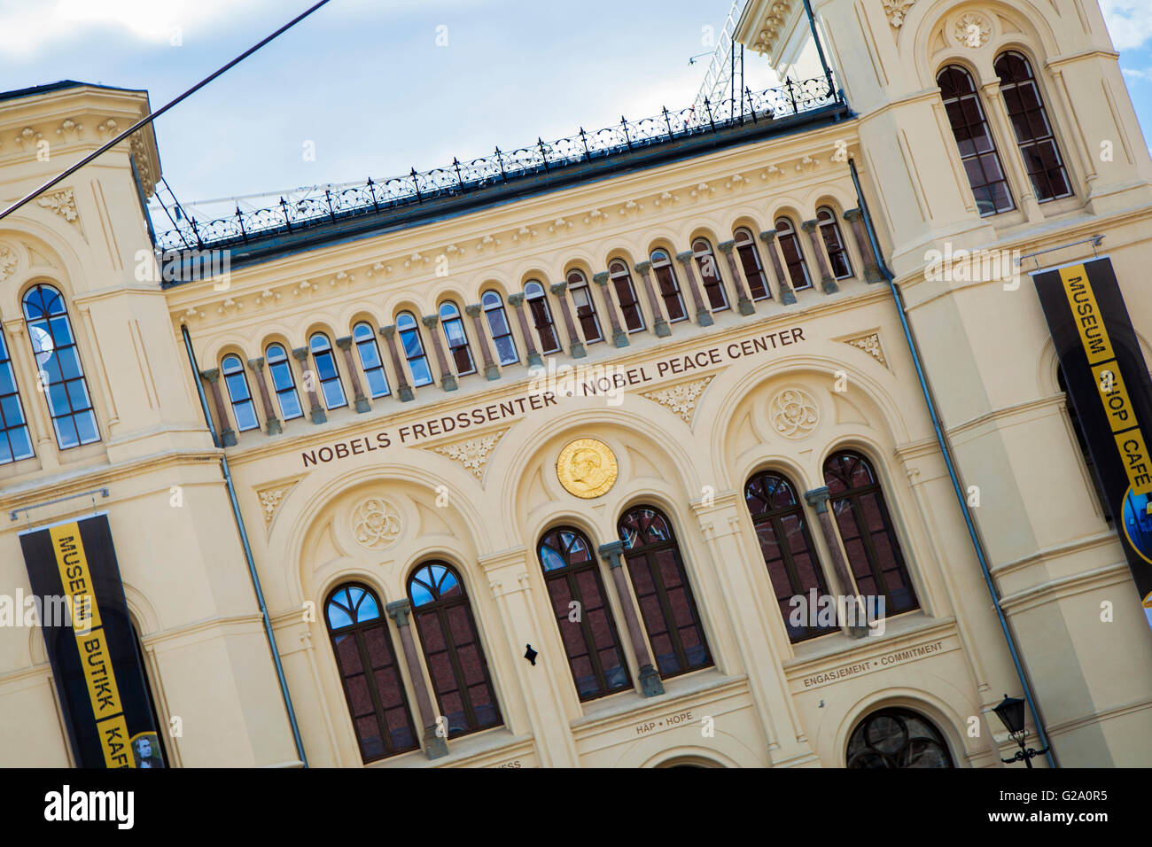 Centre Nobel de la paix, Oslo, Norvège Banque D'Images