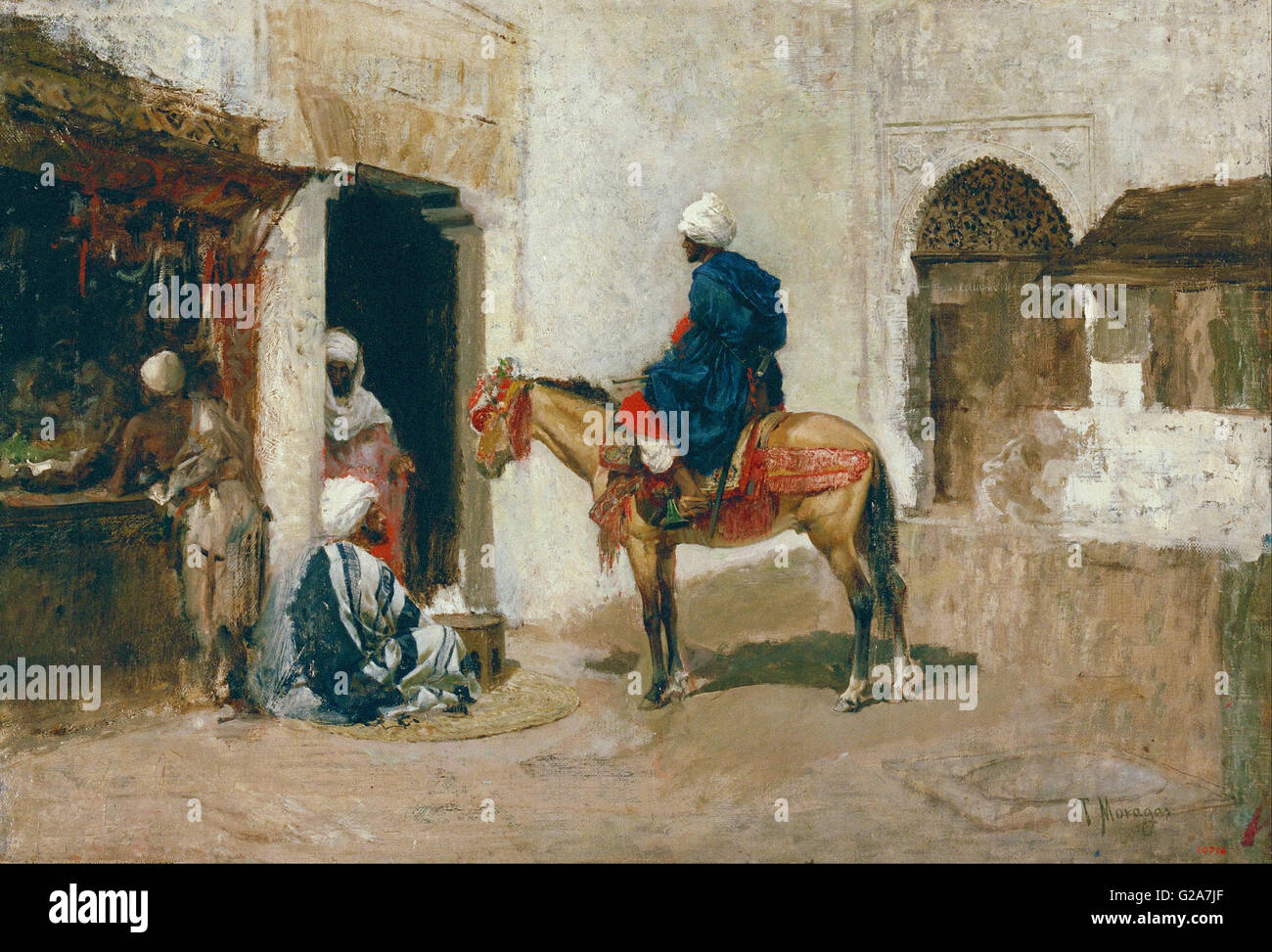 Tomàs Moragas marocain - à cheval - MNAC - Barcelone Banque D'Images