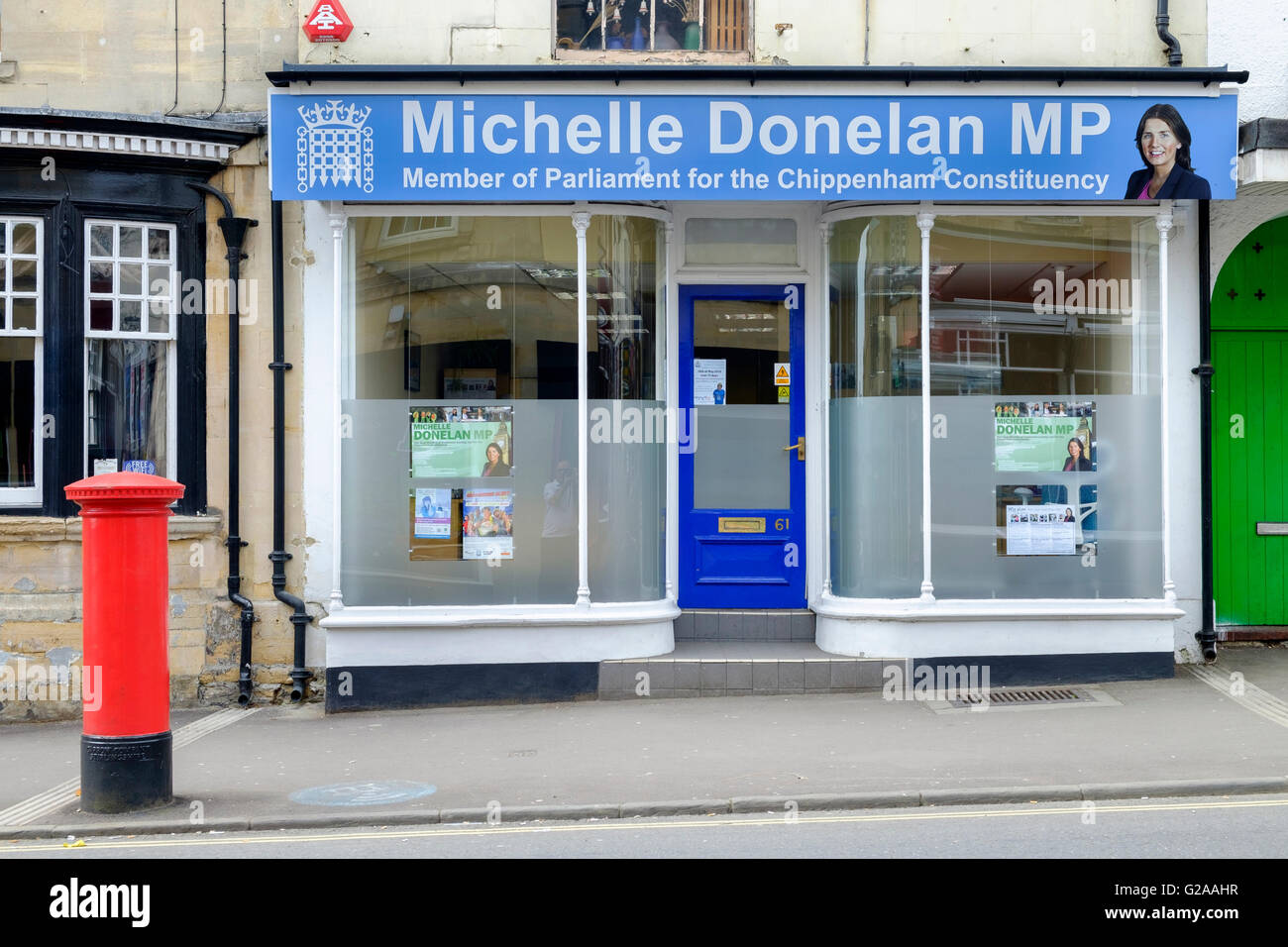 Bureau de circonscription de Michelle Donelan député conservateur de la circonscription de Chippenham Banque D'Images