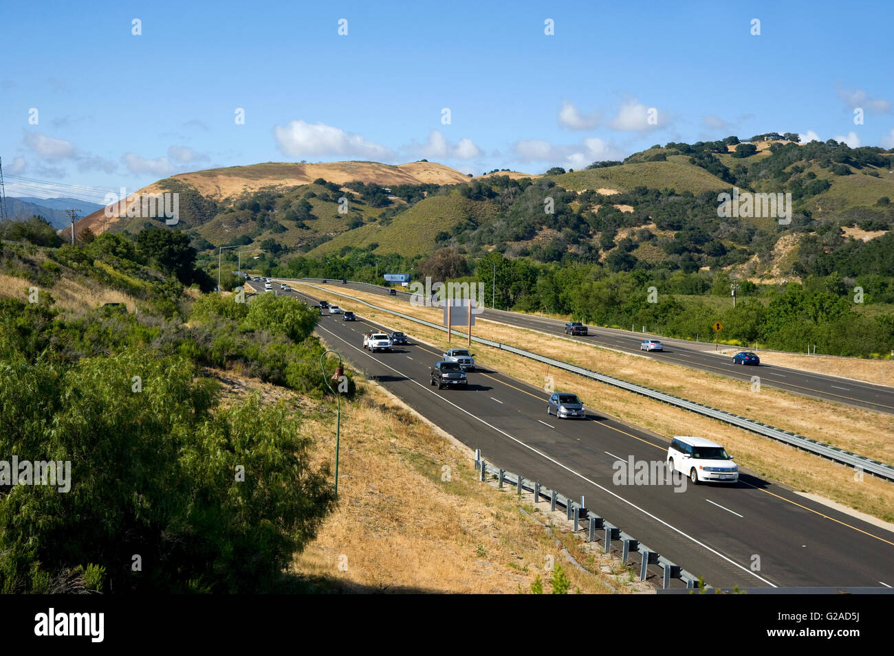 L'autoroute 101 dans le centre de la Californie, près de San Luis Obispo Banque D'Images