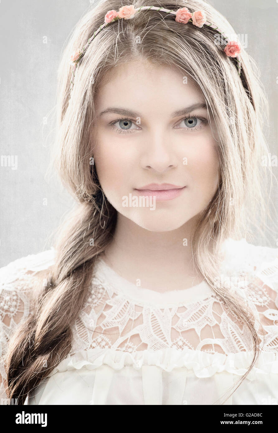 Portrait of young woman Banque D'Images