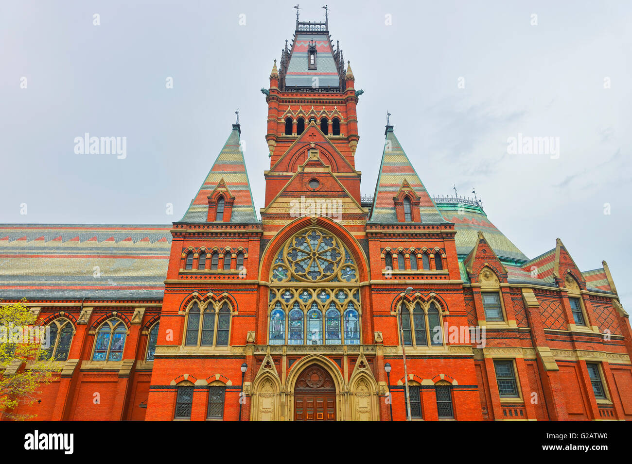Transept de Memorial Hall à l'Université Harvard de Cambridge, Massachusetts, USA. Banque D'Images