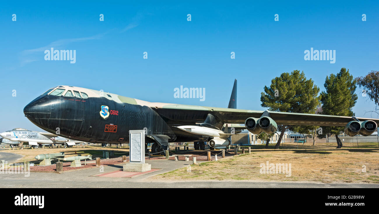 Californie, Atwater, Castle Air Museum, Boeing B-52 D Stratofortress, schéma de peinture de l'ère du Vietnam Banque D'Images